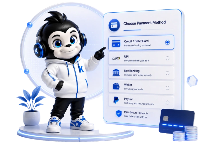 KongHosting Payment Methods & Gateways